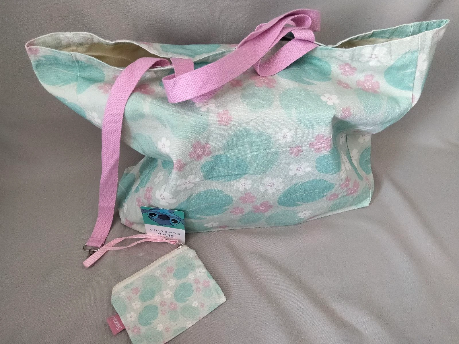 Bolso de playa Stitch, Angel & Souillon | Disney | Nuevo | Crema multicolor – photo 4
